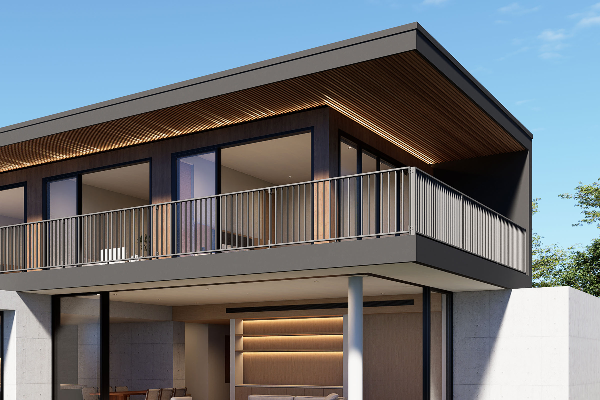 KleenRail KCB100 balustrade installed on contemporary architecture