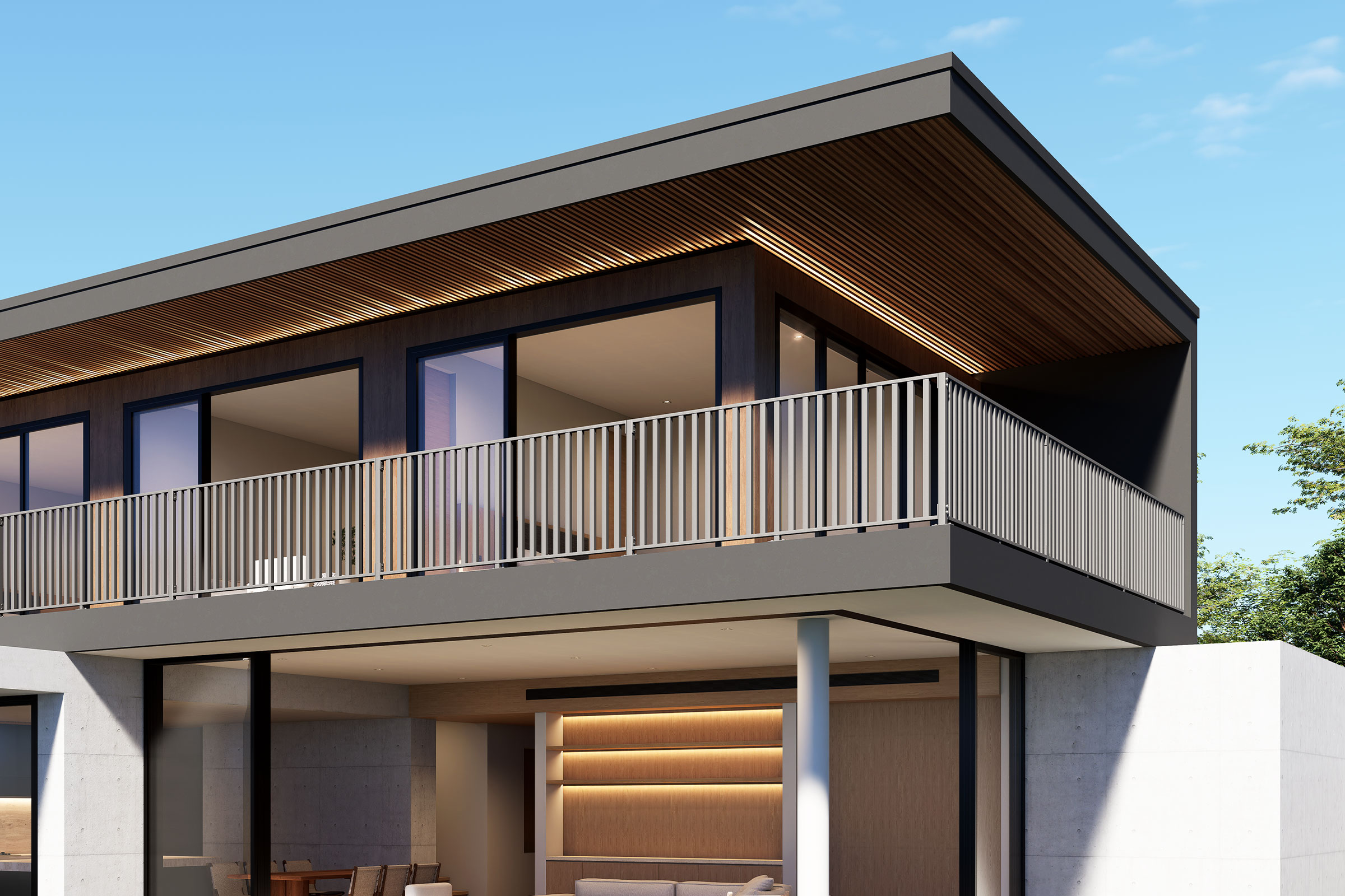 KleenRail KCB200 square aluminium balustrade