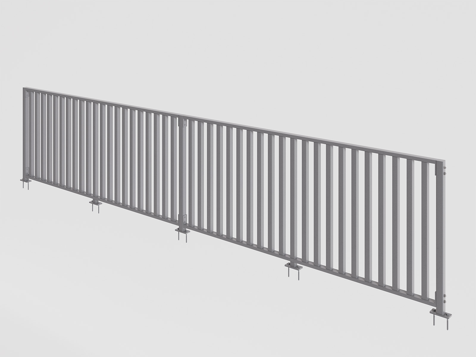 KleenRail KCB200 square aluminium profile detail
